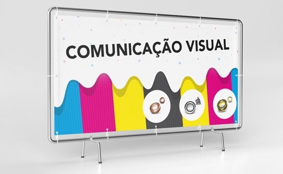 componentes metálicos para comunicação visual