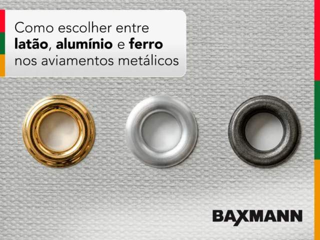 Como escolher entre latão, alumínio e ferro nos aviamentos metálicos